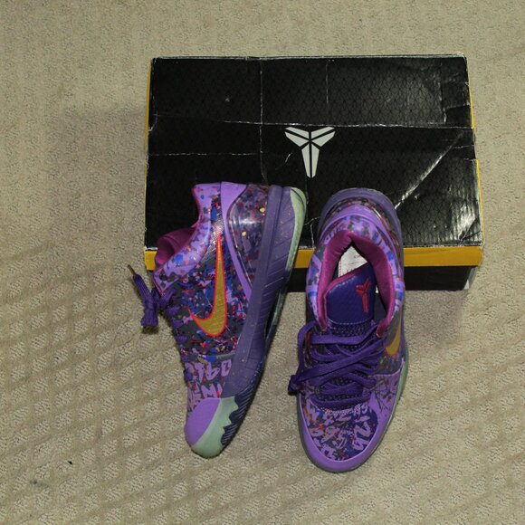 Size 9 - Nike Zoom Kobe 4 Prelude Purple Basketball Athletic Shoes NIB main image 9